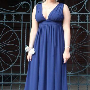 Navy blue prom dress